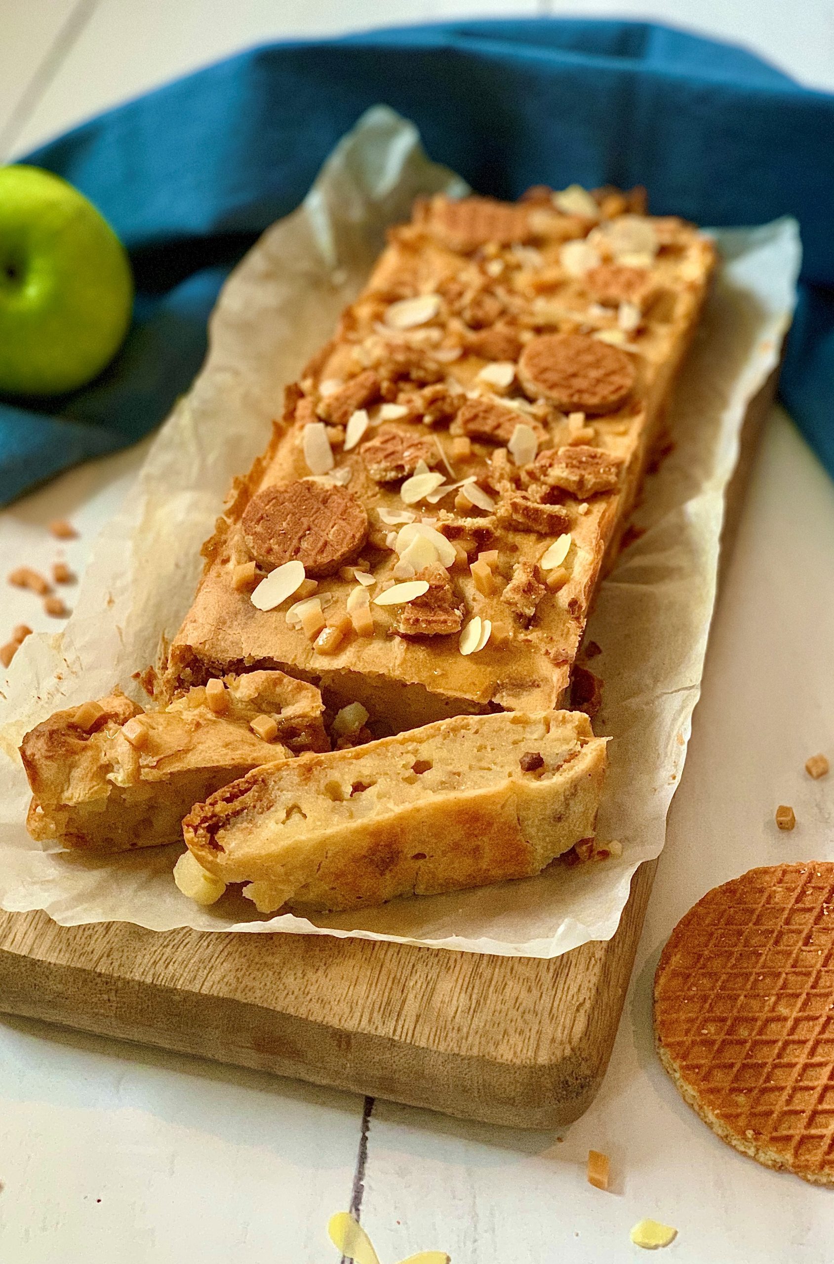Glutenvrije Appelcake met Stroopwafel