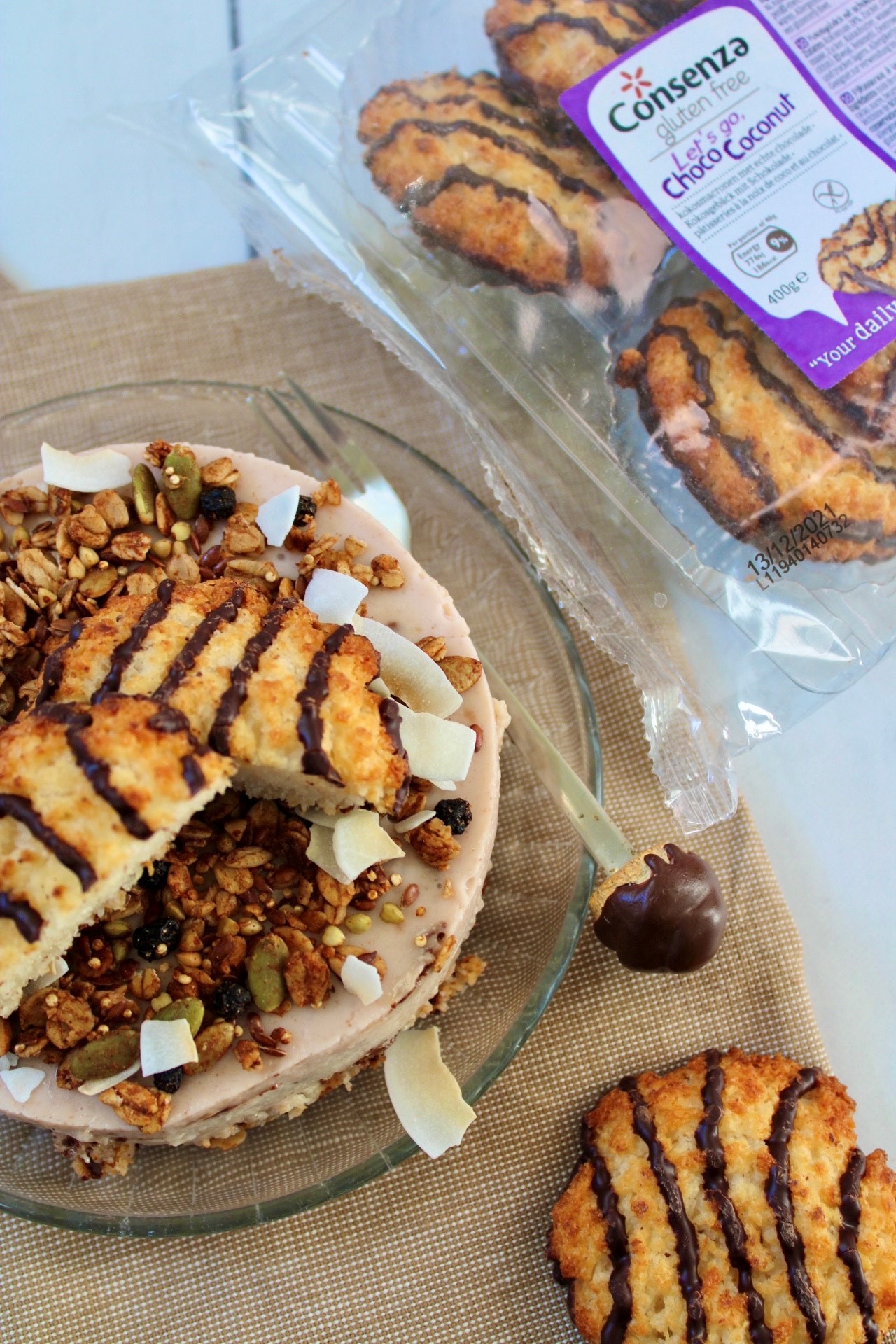 Glutenvrije ontbijttaartjes met banaan en kokos