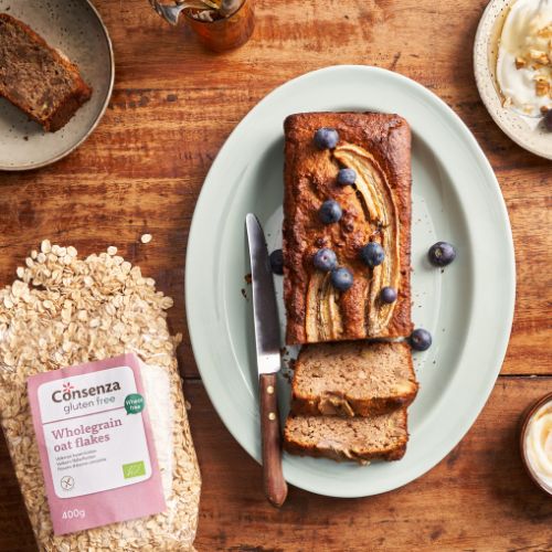 Glutenvrij bananenbrood met honing en walnoten